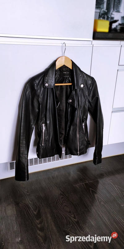 czarna kurtka skórzana ramoneska Warszawa sprzedam