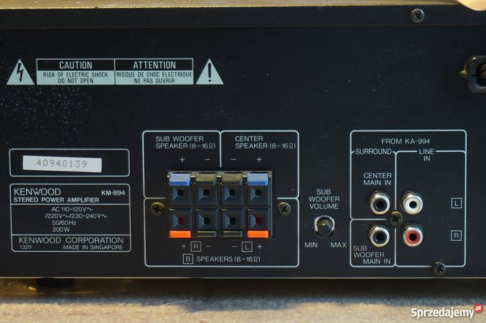 Kenwood 894 Wzmacniacze i pokrewne Grabowo sprzedam