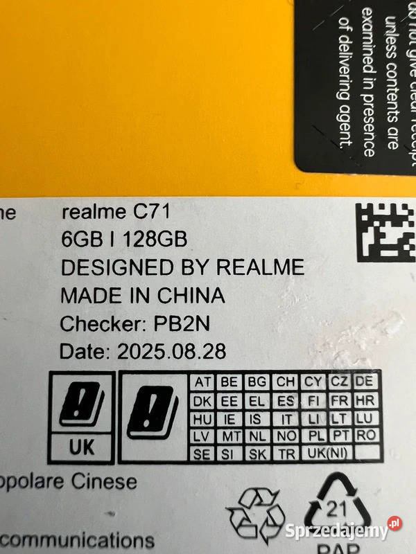 Realme C71 128 GB Nowy Strachocina