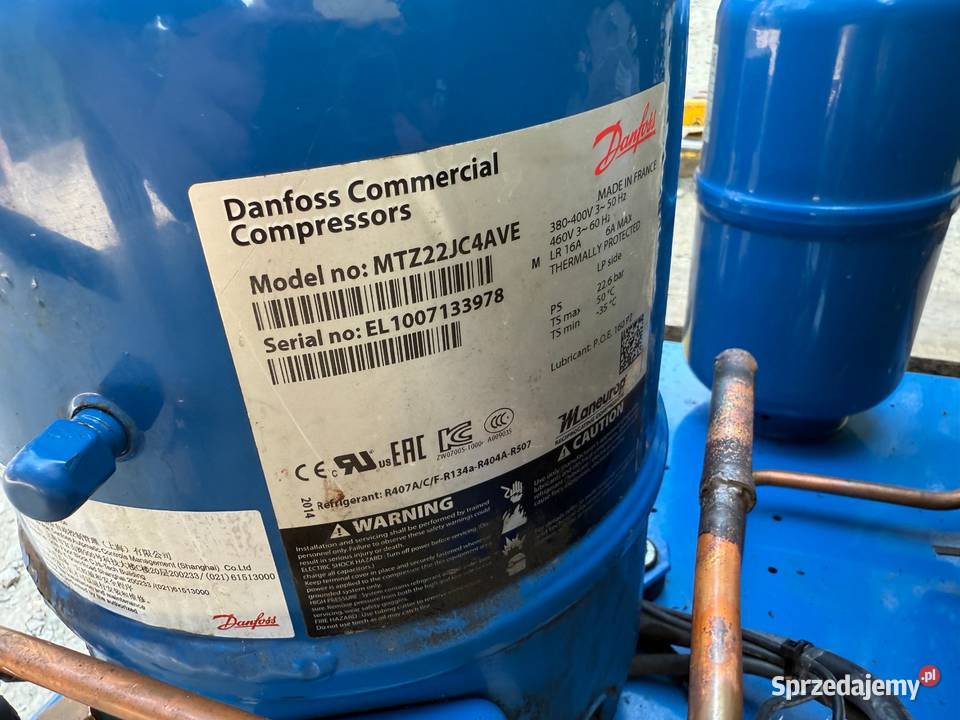 Agregat chłodniczy Maneurop MTZ22JC4AVE 39kW 5C Paczków