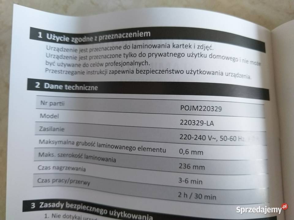 NAJTANIEJ Laminator Kartek Zdjęć Folia Do Zabrze