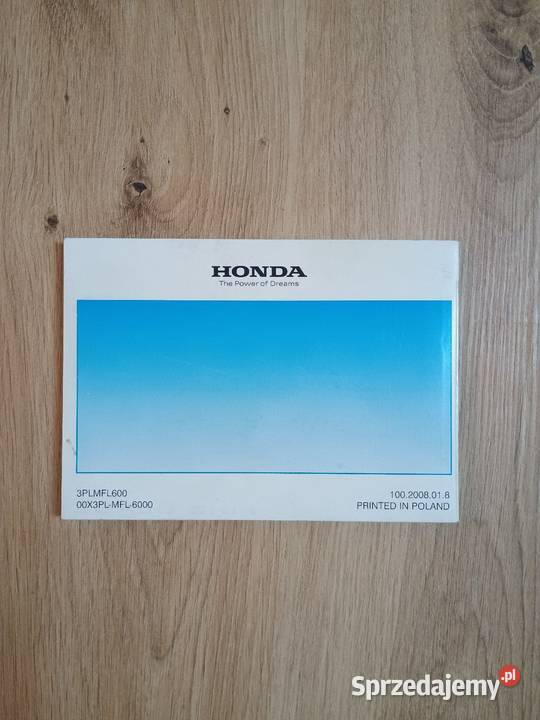 Honda CBR1000RR sc59 instrukcja książka Tarnowskie Góry sprzedam