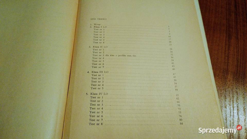 Testy z matematyki szkół średnich Zbigniew Kraus Gdańsk