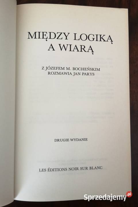 Między logiką a wiarą 1992 Katowice sprzedam