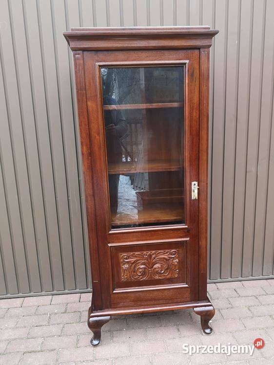 Biblioteka Słupek Witryna Stara Antyk Zgrabna Meble Swarzędz