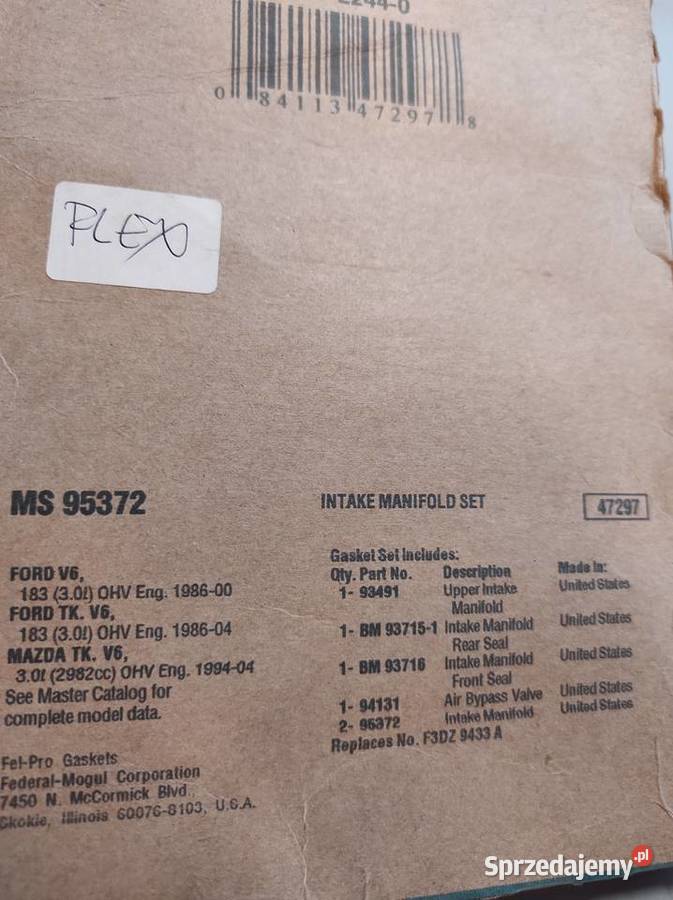 Uszczelka kolektora ssącego Ford Taurus 8604 Kolektory ssące Warszawa