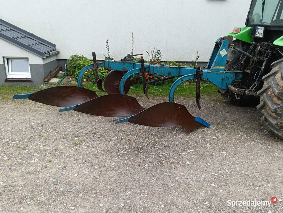 Pług Overum 3 skibowy zagonowy regulacja nieuszkodzony Lubawa