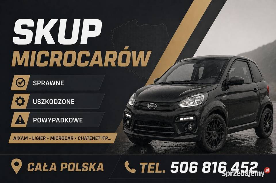 SKUP MICROCARÓW AIXAM CHATENET LIGIER MICROCAR małopolskie Nowy Sącz