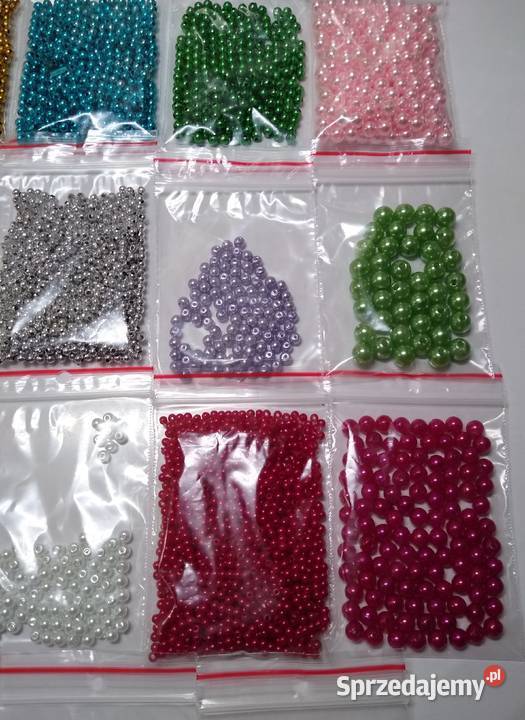 Perełki Koraliki 26 rodzajów Zestaw 346 g sprzedam
