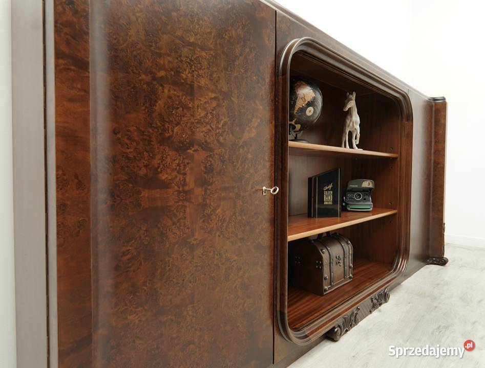 Zabytkowa komoda w stylu art deco lata 30te wielkopolskie Jerka