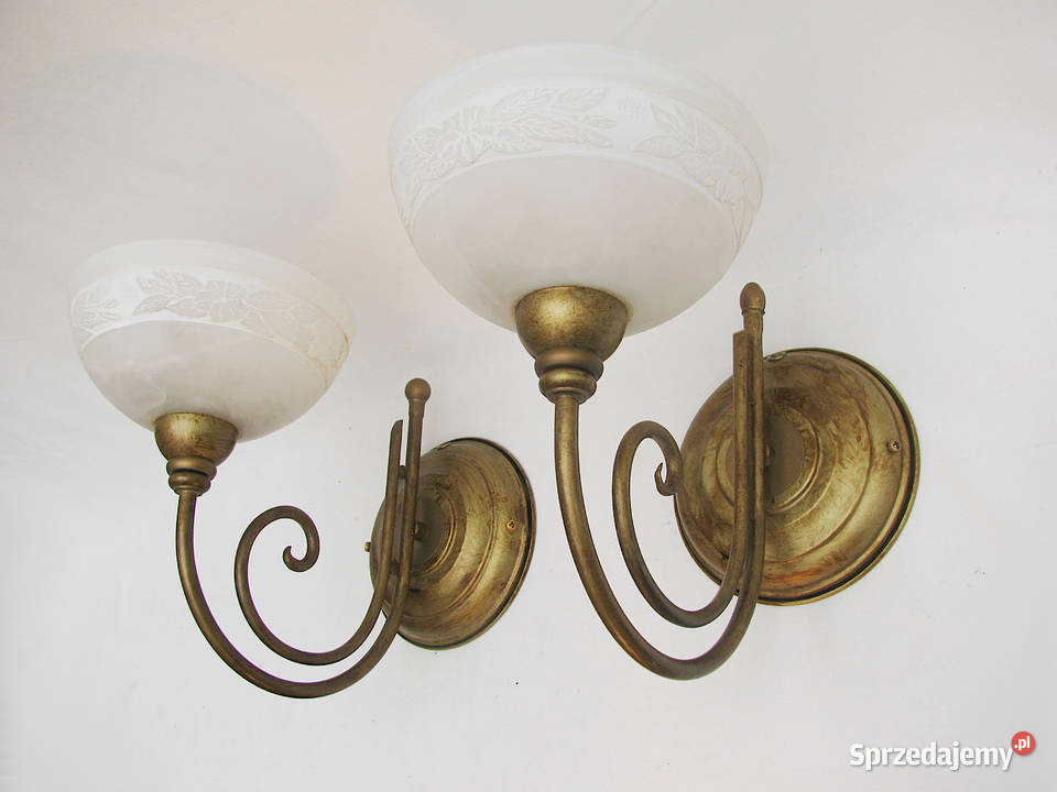 2 kinkiety mosiądz III Szczecinek