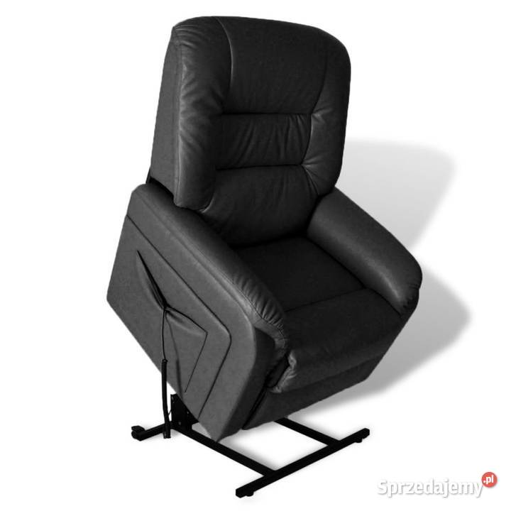 vidaXL Rozkładany fotel telewizyjny, czarny, 240872