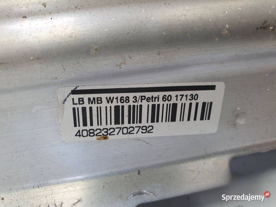 PODUSZKA AIRBAG MERCEDES A KLASA W168 1688600805 Pozostałe Lipno