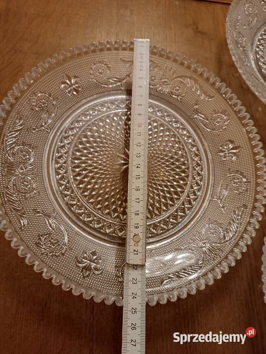 Szklane talerze obiadowe Gorlice sprzedam