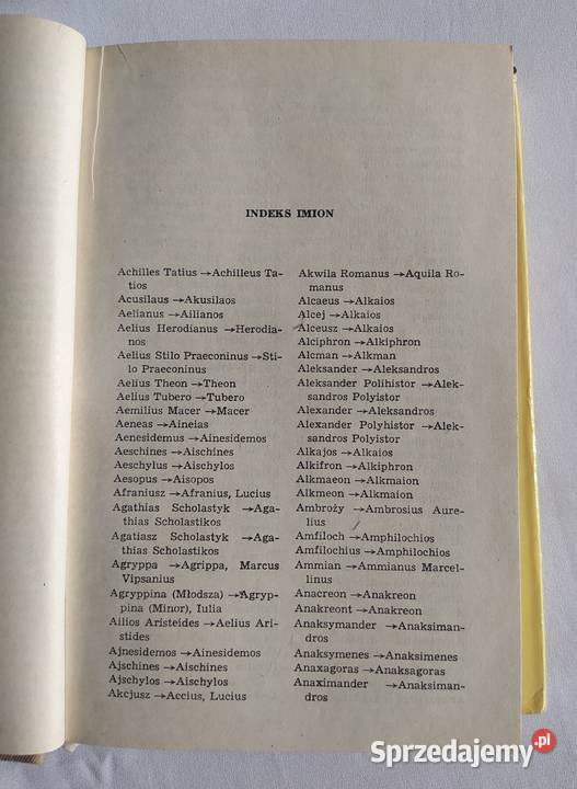 SŁOWNIK PISARZY ANTYCZNYCH Anna Świderkówna