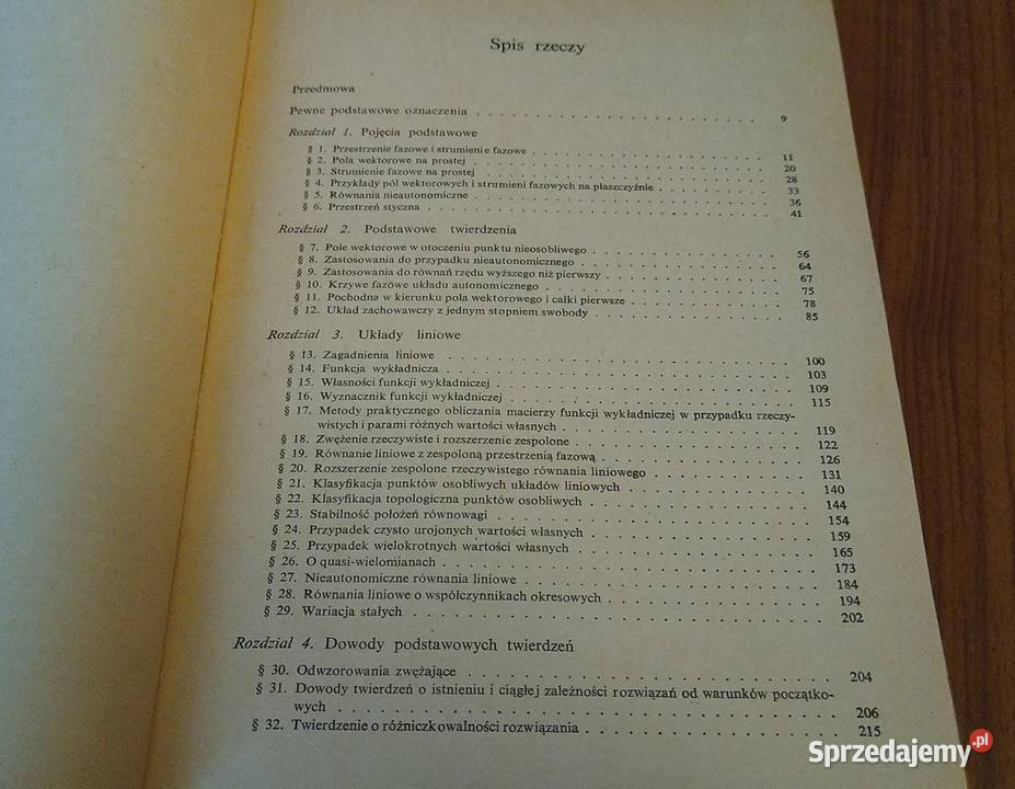 Równania różniczkowe zwyczajne W I Arnold Gdańsk