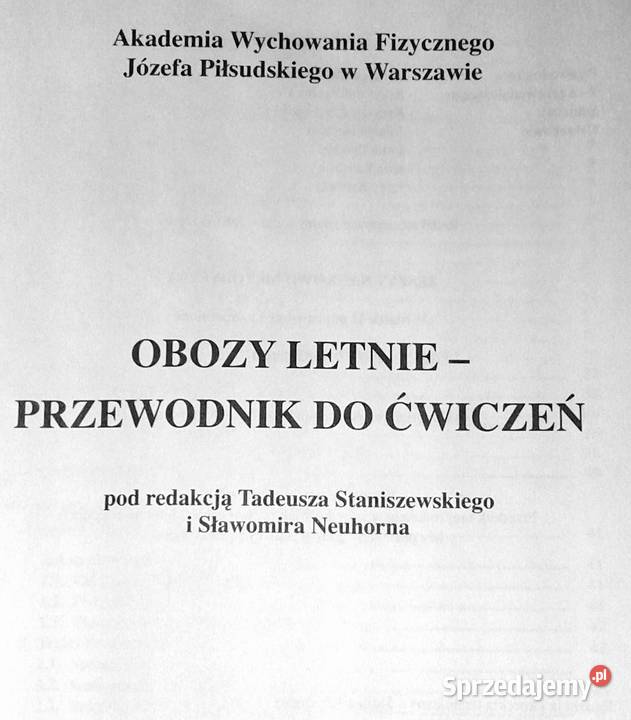Obozy letnie Przewodnik do ćwiczeń Tadeusza Pozostałe lubelskie