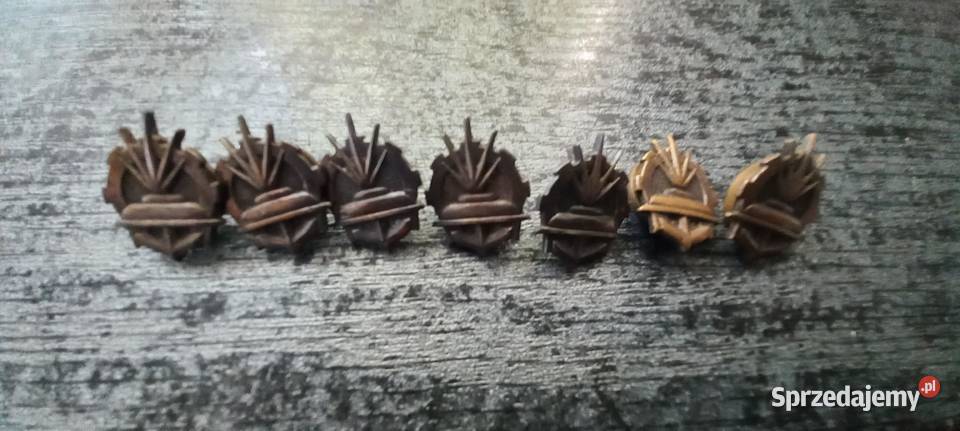 Przypinki wojskowe LWP z PRLu Kościan