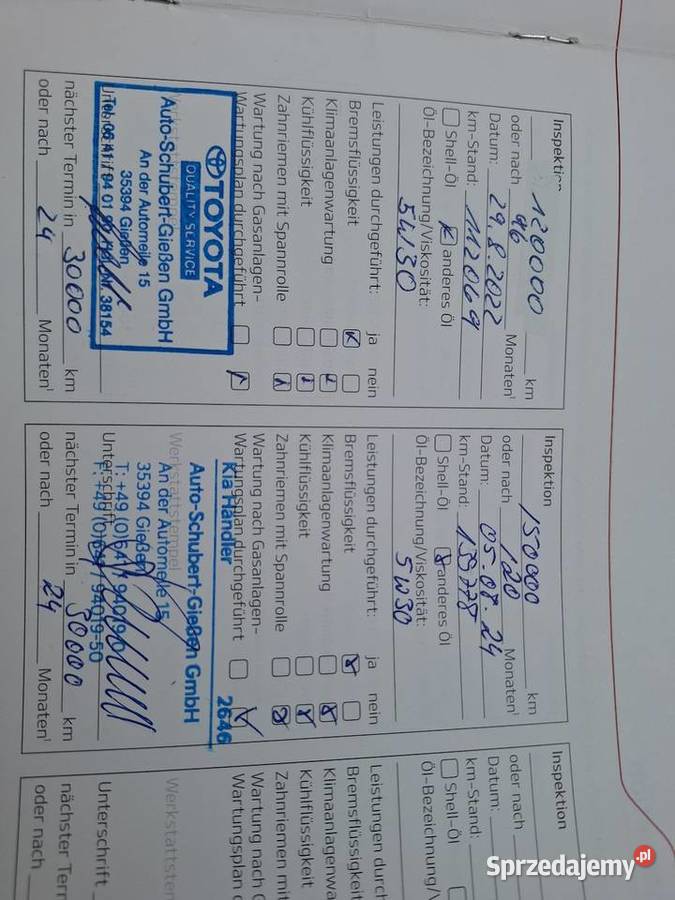 Kia Carens klima serwis elektryczne szyby Kętrzyn sprzedam