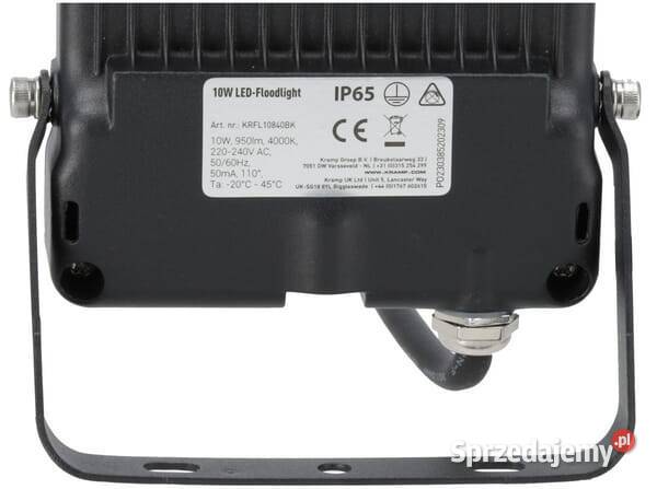 Oprawa oświetleniowa LED 10W 3000K KRFL10830BK Oświetlenie Kamionna
