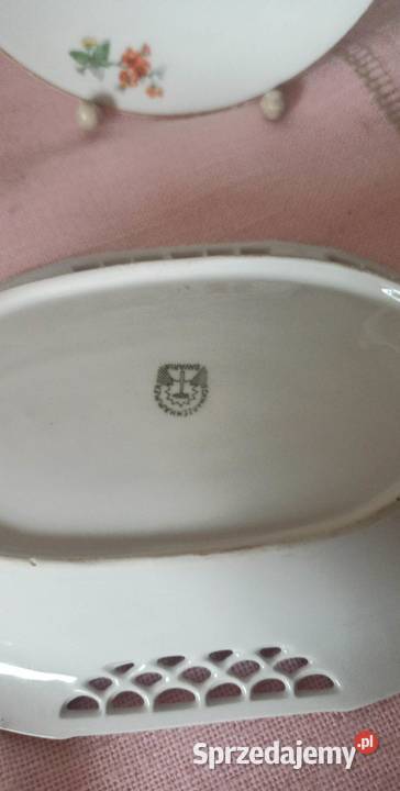 Patera Schwarzenhammer Z pawiem Porcelana i szkło Porcelana i szkło Gdańsk