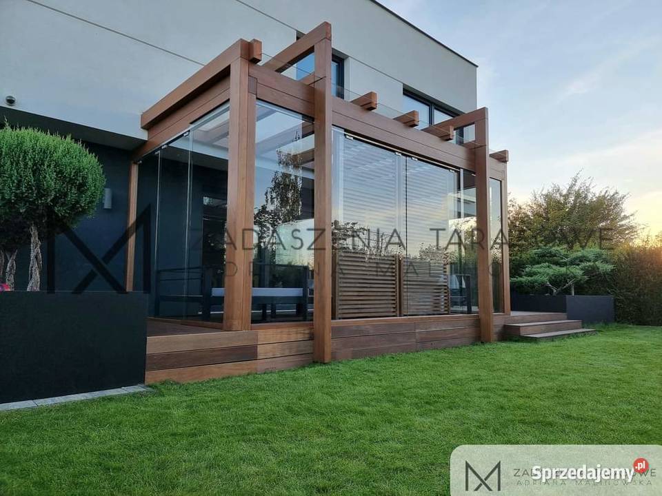Szklany taras Nowoczesna altana ogrodowa Lublin sprzedam