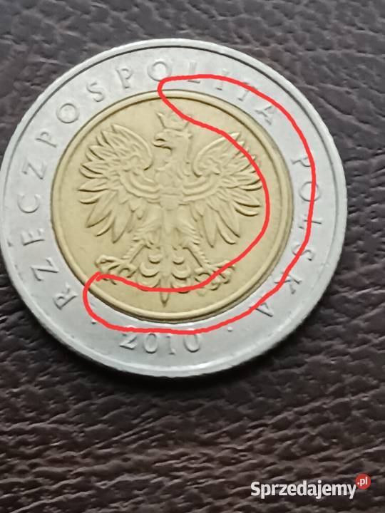 5 Złotych 2010 r Destrukt Konin