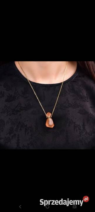 Naszyjnik z buteleczką na perfumy z kwarcu Naszyjniki