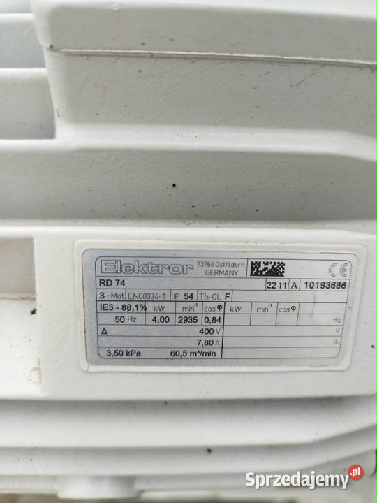 Wentylator transportowy odciąg Elektror RD74 40 wielkopolskie Strzyżew sprzedam
