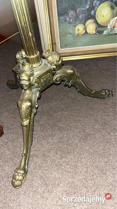 Wieszak Mosiądz i onyksowa kula Skręcany Gdańsk