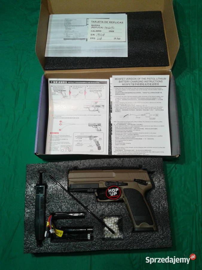 Replika pistoletu 125 Elektryczny 6mm Airsoft Skiereszewo