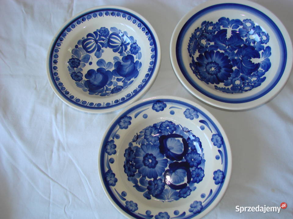 Włocławek fajansowy talerz PRL pomorskie Pruszcz Gdański