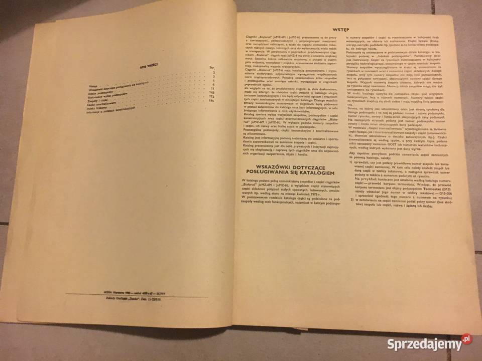 Unikatowy katalog części zamiennych do ciągnika Łęczyca