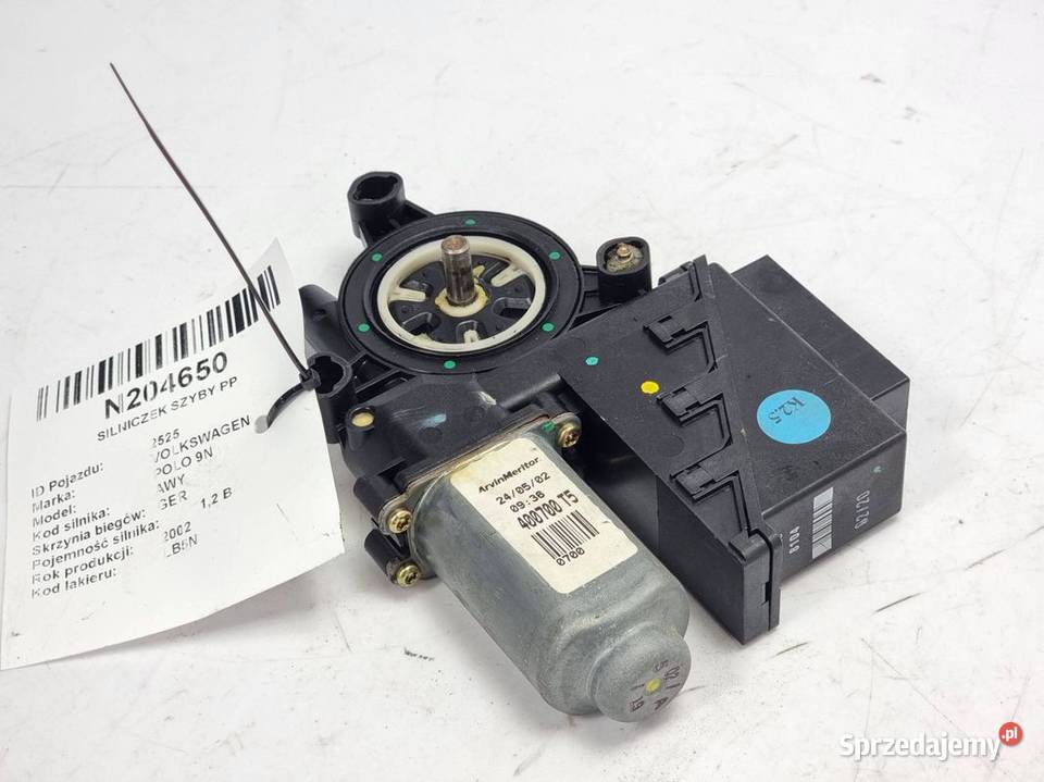 SILNICZEK SZYBY PP VOLKSWAGEN POLO 9N 6Q2959801A sprzedam