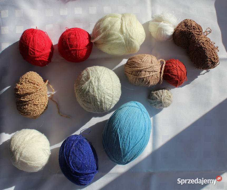 Włóczki Zestaw Druty 60 dkg