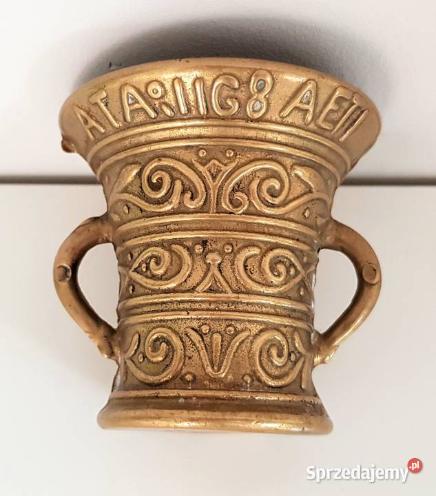 Stary moździerz aptekarski AKTERMORSIN śląskie Ruda Śląska sprzedam