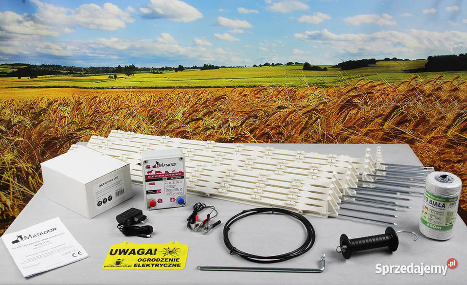 Zestaw Pastuch ogrodzenie elektryczny bydła Cieśle