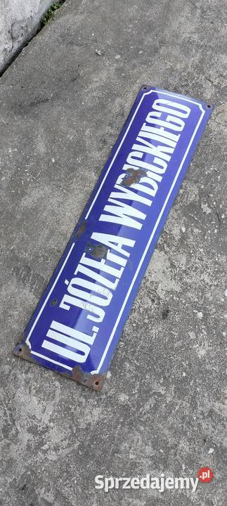 Tablica ulica JÓZEFA WYBICKIEGO Emaliowane z Poświętne sprzedam