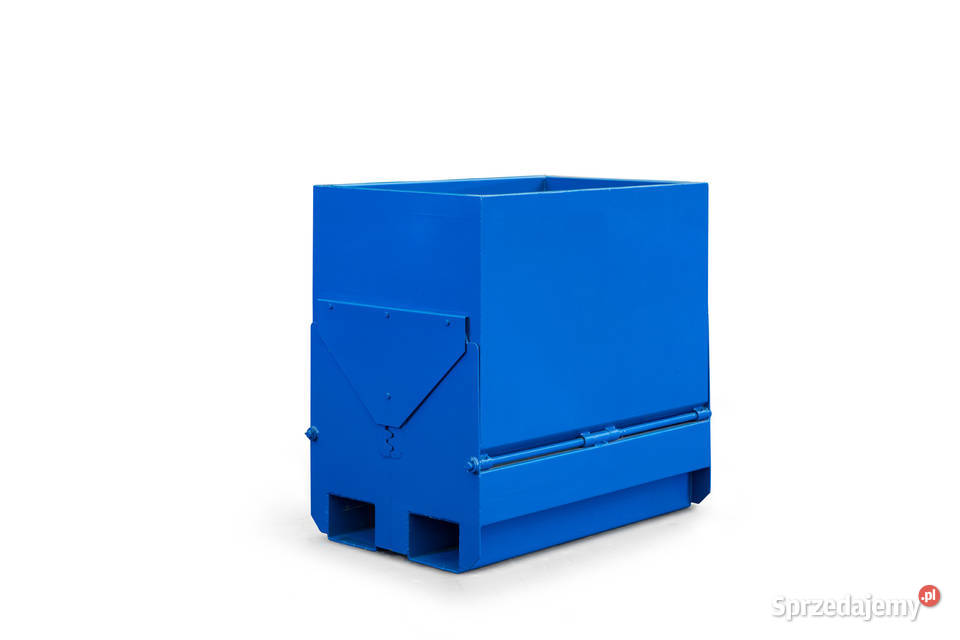 Metalowy kontener z rozsuwanym dnem do wózka