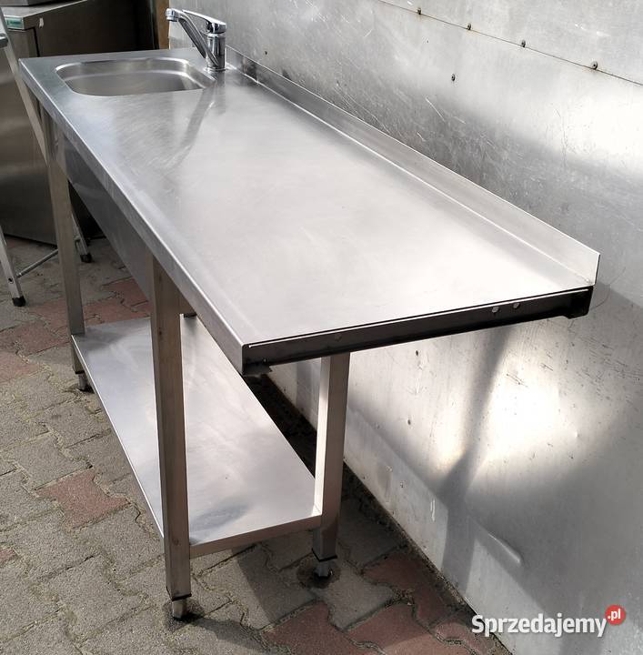 Zlew gastronomiczny 1komorowy z półką 1485x44x85 Słupia Kapitulna sprzedam