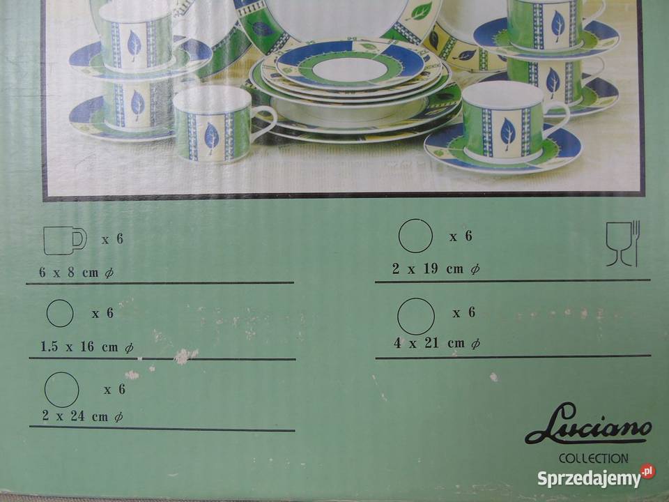 Obiadowy serwis porcelanowy Luciano Collection
