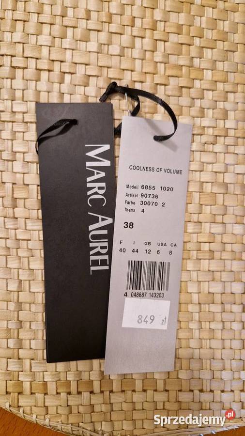 Damska kurtka z natwełny Marc Aurel szara nowa z lubelskie Lublin