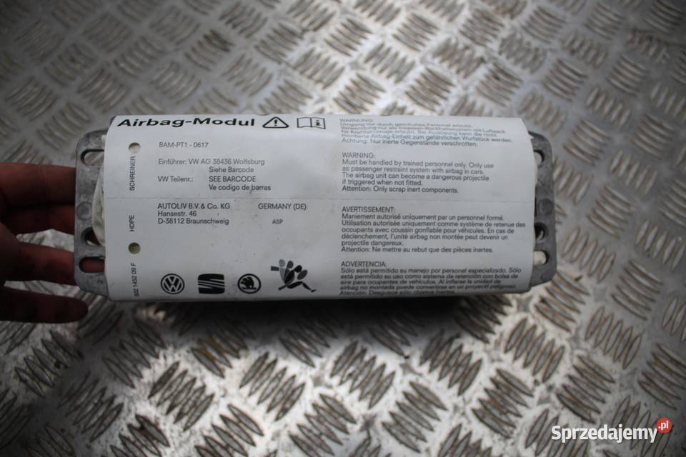 PODUSZKA AIRBAG PASAŻERA VW GOLF V 1K0880204K osobowe