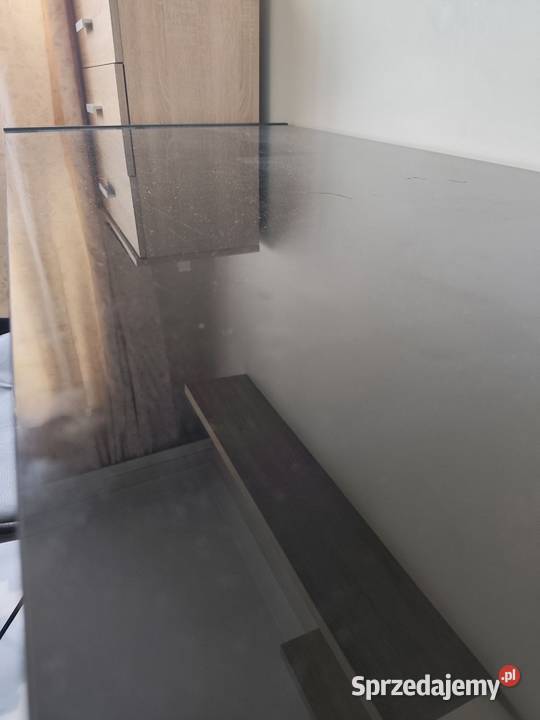 Biurko szklane czarne styl loft industrial Warszawa