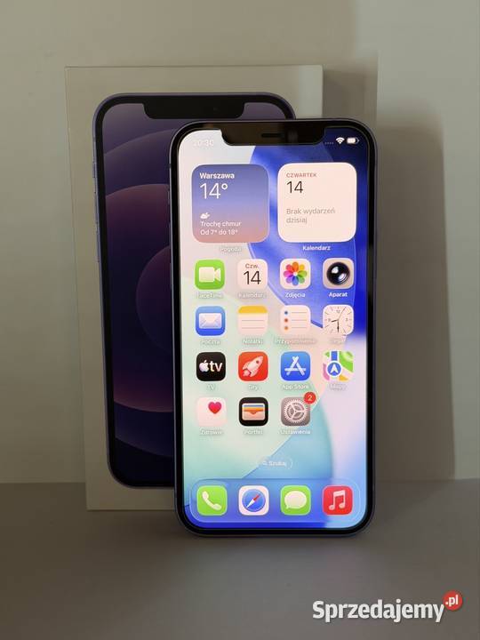 iPhone 12 128GB Fioletowy 100 Kondycja