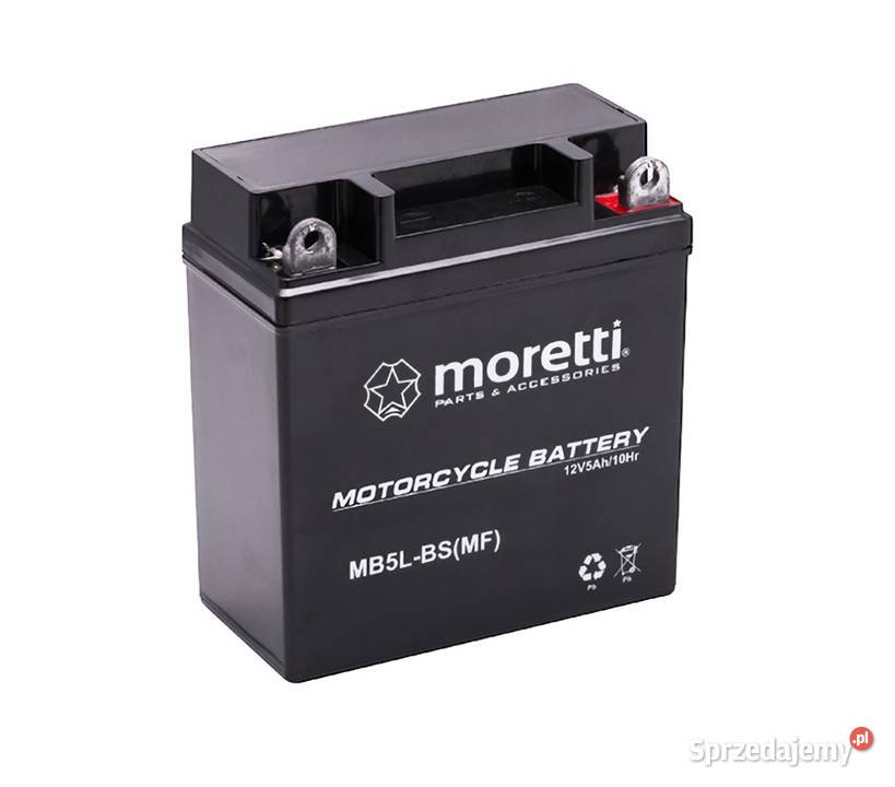 Akumulator Motocyklowy 5Ah Moretti MB5LBSYB5LBS łódzkie Radomsko