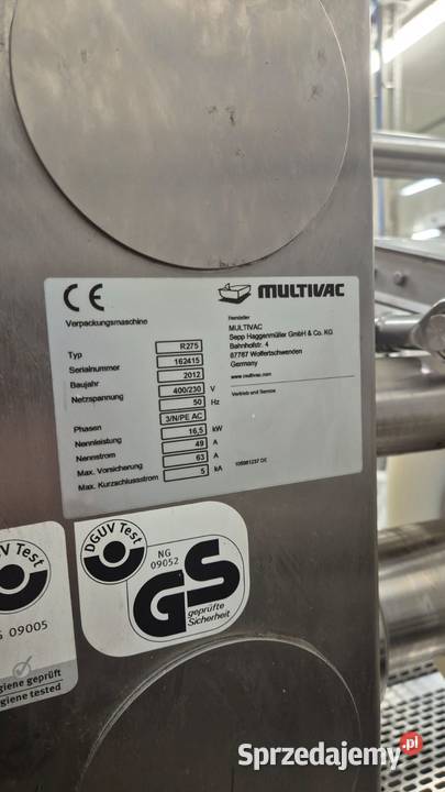 Termoformierka z podawaniem z rolki MULTIVAC Krotoszyn