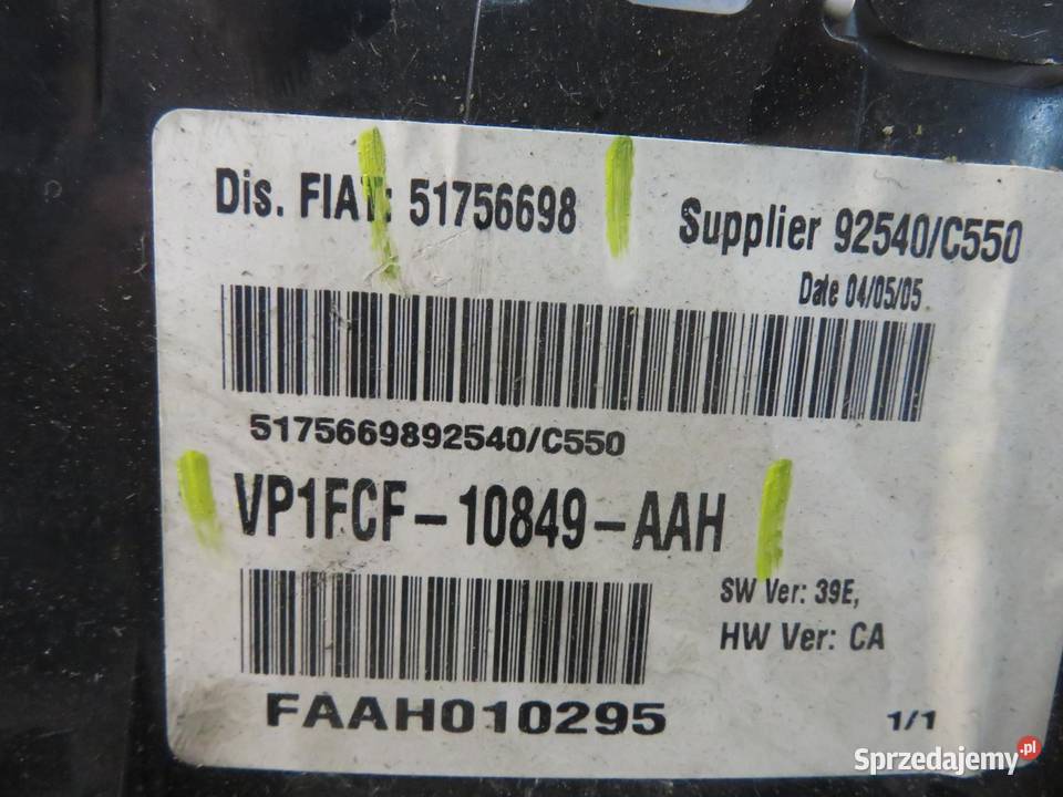 LICZNIK FIAT STILO 192 16 16V 103 182 B6000