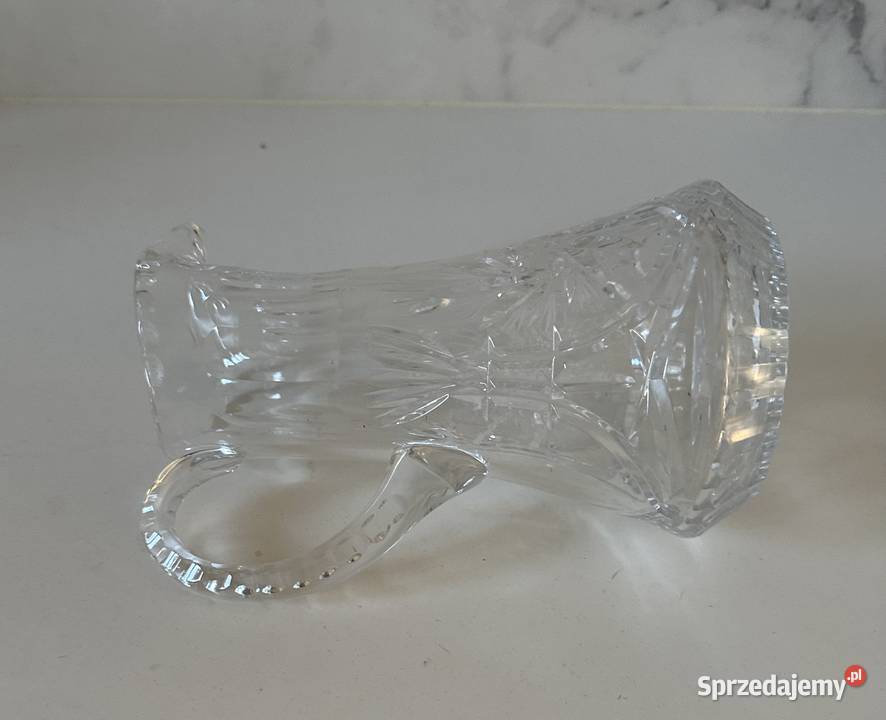 Wazon dzbanek kryształowy z lat PRLu Antyki, Sztuka, Kolekcje łódzkie Łódź sprzedam