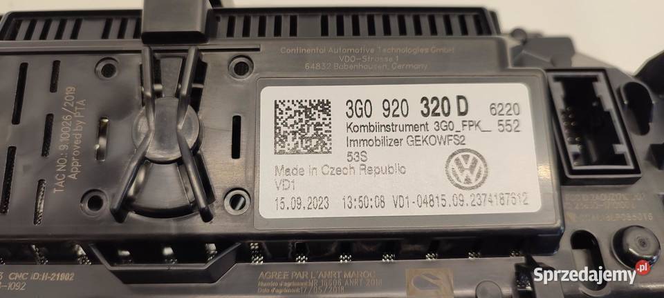VW TIGUAN II LICZNIK VIRTUAL KOKPIT 3G0920320D